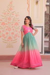Ka 1169 Gold Crush With Embroidered Work Gown Wholesalers In Delhi